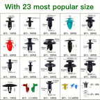 680 Pcs Car Push Retainer Clips Kit - Plastic Door Panel Fasteners, Fender Bumper Clips &amp; Most Popular Sizes Auto Push Pin