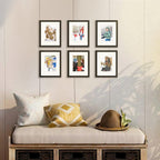 upsimples 8x10 Picture Frame Set of 5,Display Pictures 5x7 with Mat or 8x10 Without Mat,Wall Gallery Photo Frames, Black
