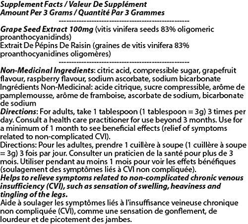 Isotonic OPC Powder 3 Month Supply Supplement, 300g [5 Bottles] by Total Natural, Maximum Strength Grapeseed, Antioxidants, Liver Care, GMP Premium Ingredients