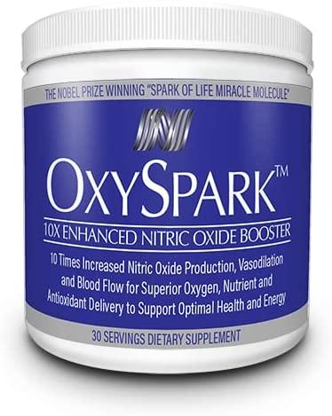 OxySpark, Nitric Oxide Booster Supplement, Award-Winning Ingredients, Clinically Proven Ingredients, Designed for Healthy Aging, Increased Blood Flow, Cell Repair, and Energy, with Beet Root 5 Pack