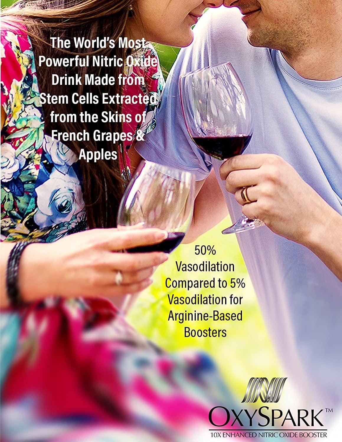OxySpark, Nitric Oxide Booster Supplement, Award-Winning Ingredients, Clinically Proven Ingredients, Designed for Healthy Aging, Increased Blood Flow, Cell Repair, and Energy, with Beet Root 5 Pack