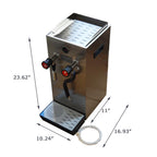 220V Milk Frother Steam Boiling Water Foam Machine  Steel 10L