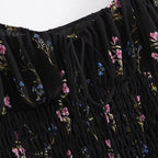 puffed long sleeve mini dress