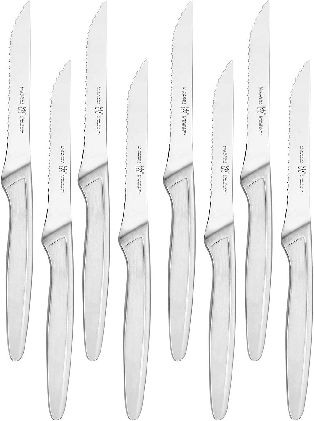 HENCKELS Steak Knife Set of 8, Stainless Steel Knife Set, Silver