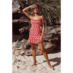 floral printed sleeveless mini dress
