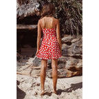 floral printed sleeveless mini dress