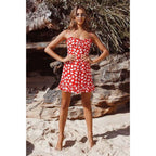 floral printed sleeveless mini dress