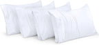 Utopia Bedding Queen Pillowcases - 4 Pack - Envelope Closure - Soft Brushed Microfiber Fabric - Shrinkage and Fade Resistant Pillow Covers Queen Size 20 X 30 Inches (Queen, White)
