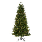 National Tree Company 7.5 ft. Townsend Spruce Slim Tree with Clear Lights