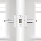 Halifax Square Polished Chrome Privacy Bed/Bath Door Lever
