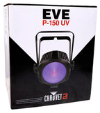 (2) Chauvet DJ EVE P-150 UV DMX Black Light StaCannons+LED Fogger+Fluid