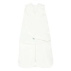HALO Cotton Sleepsack Swaddle, 3-Way Adjustable Wearable Blanket, TOG 1.5, Cream, Small, 3-6 Months