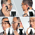 Professional Personal Groomer Set Nose Ear Beard Moustache Facial Hair Black