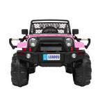 Ktaxon Kids Ride On Car Electric Double Drive 12V Battery Motorized Vehicles Children's Best Toy Car Safe w/ Remote Control, 3 Speeds, MP3 Player, AUX/ USB / TF Cards, Seat Belts, LED Lights - Pink