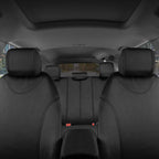 BDK UltraSleek Car Seat Covers, Universal Fit Car Seat Cover Set, Ideal Seat Covers for Cars Trucks SUV, Includes Seat Covers for Front Seats and Rear Bench Seat, Automotive Interior Covers (Black)