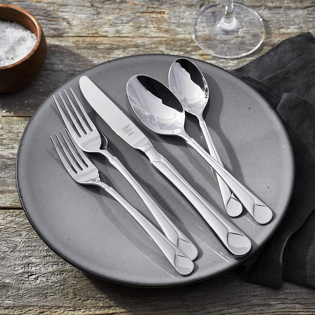ZWILLING Provence 45-Piece 18/10 Stainless Steel Flatware Set, Silver