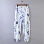 embroidery loose trousers