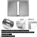 BBQ Access Door 26" W X 24" H, 304  Steel Outdoor Kitchen Acces