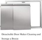 BBQ Access Door 26" W X 24" H, 304  Steel Outdoor Kitchen Acces