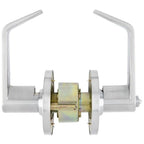 Commercial 2-3/4 in. Satin Chrome Heavy-Duty Keyed Entry Door Lever