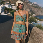 tassel chic mini skirt