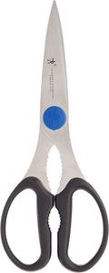 HENCKELS Heavy Duty Kitchen Shears that Come Apart, Dishwasher Safe, Black, Stainless Steel, Blue
