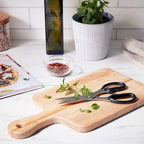HENCKELS Heavy Duty Kitchen Shears that Come Apart, Dishwasher Safe, Black, Stainless Steel, Blue