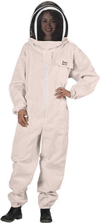 Bees & Co U74 Natural Cotton Beekeeper Suit with Fencing Veil