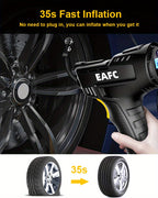 Wireless Car Air Pump Compressor Automatic 120W Mini Rechargeable Portable Cordless Tire Inflator Equipment Digital Display Pump For Machine