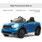 12V Electric Mini Countryman Licensed Kids Ride On Car Remote Controller Blue