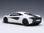 McLaren 570S White with Black Wheels 1/18 Model Car by Autoart