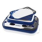 River Run Connect LounInflatable Floating Water Tube (6 Pack) &amp; Cooler