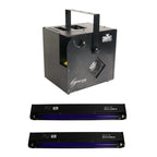 Chauvet DJ Hurricane Haze 2D Smoke/Fog Machine w/ Remote & Black Light (2 Pack)