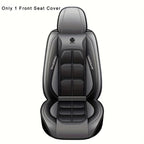 1pc Universal Car Seat Covers PU Leather Seat Covers Cushion Car Seat Protector Mat For Sedan SUV Car Accessories (Only 1 Front Seat Cover)