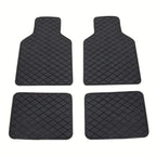 2pcs/4pcs Car Floor Mats Universal Waterproof Front Rear Full Set Auto Rugs Leather Car Carpet Accessories Interior
