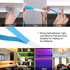 Create A Magical Ambience With 5050 RGB Led Strip Lights - Music Sync Color Changing, Remote Control, Perfect For Home, Garden, Party, And More!