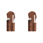 NYX PROFESSIONAL MAKEUP Butter Gloss Brown Sugar, Non-Sticky Lip Gloss - Fudge Me (Warm Brown) (Pack of 2)