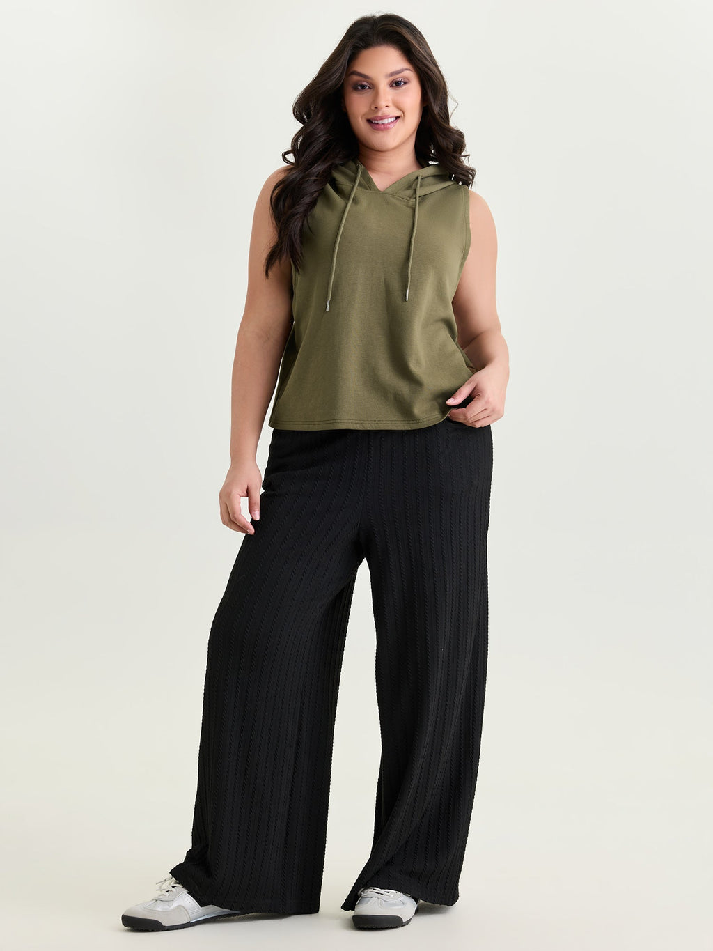 Supersoft Drawstring Neckline Tank Top