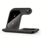 Wireless Charging Station For  Multiple Devices Foldable 3 In 1 Fast Charger Station Stand Dock For IWatch Series 8, 7, 6, SE, 5, 4, 3, 2, Airpods Pro 3, 2,  14Pro, 14, 13, Pro Max, 13 ,12, 11 Pro, X ,Max ,XS, XR, 8