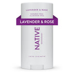 Native Deodorant | Natural Deodorant for Women and Men, Aluminum Free with Baking Soda, Probiotics, Coconut Oil and Shea Butter | Lavender &amp; Rose