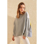 oversized knitted sweatshirt