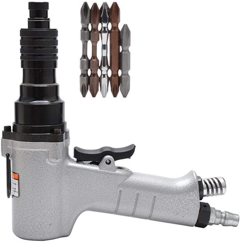 YH-KE Pneumatic Tool Portable Practica Pneumatic Pneumatic Screwdriver, Preset Torque Screwdriver, Positive and Negative Wind Batch Hand Tools Industrial Industrial Tools