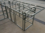 BBQ Island frame kit DIY 10' "L" with Raised Bar