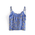 bohemian floral print crop top