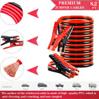 LIANXIN Roadside Emergency Car Kit-Safety Car Kit Car Emergency Kit with Jumper Cables Roadside Assistance Kit, Tow Rope, Safety Hammer, Reflective Warning Triangle,Car Tool Kit