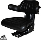 Black Waffle Style TRAC SEATS  Tractor Suspension SEAT with TILT FITS Massey Ferguson 231 234 234H 234S 235 240 245 250 255 265 270 274 275 285 (Fast - Delivers in 1-4 Business Days)