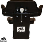 Black Waffle Style TRAC SEATS  Tractor Suspension SEAT with TILT FITS Massey Ferguson 231 234 234H 234S 235 240 245 250 255 265 270 274 275 285 (Fast - Delivers in 1-4 Business Days)