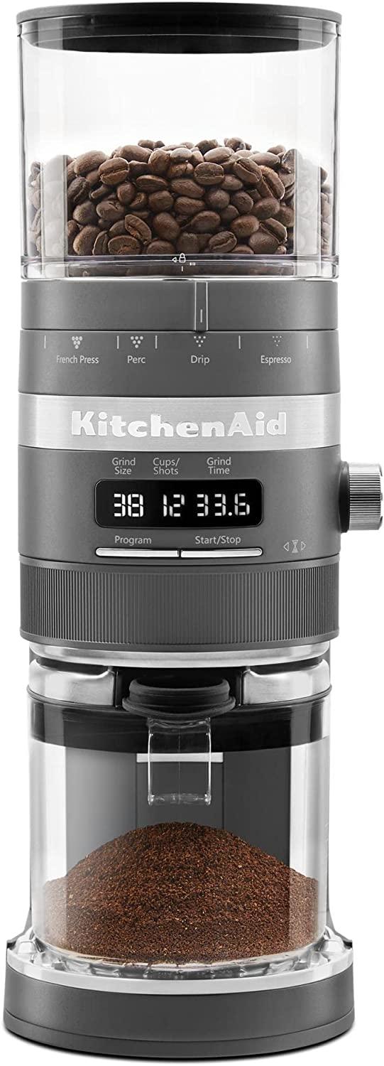 KitchenAid Burr Coffee Grinder - KCG8433, Charcoal Grey, 10 Oz
