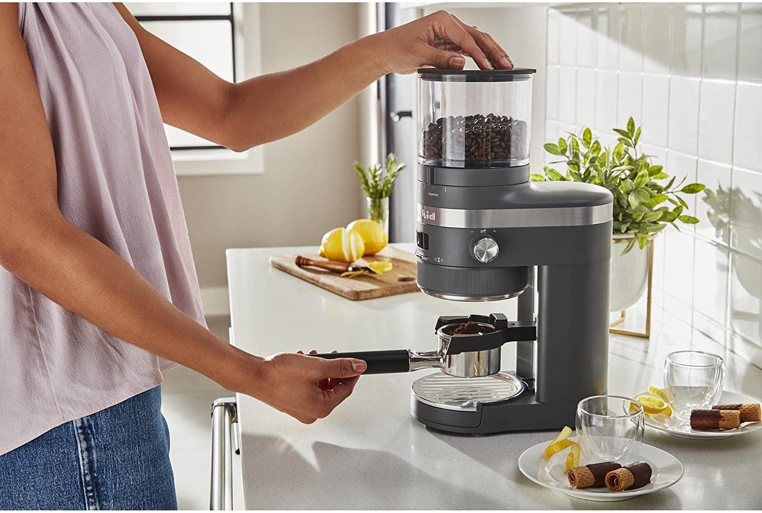 KitchenAid Burr Coffee Grinder - KCG8433, Charcoal Grey, 10 Oz