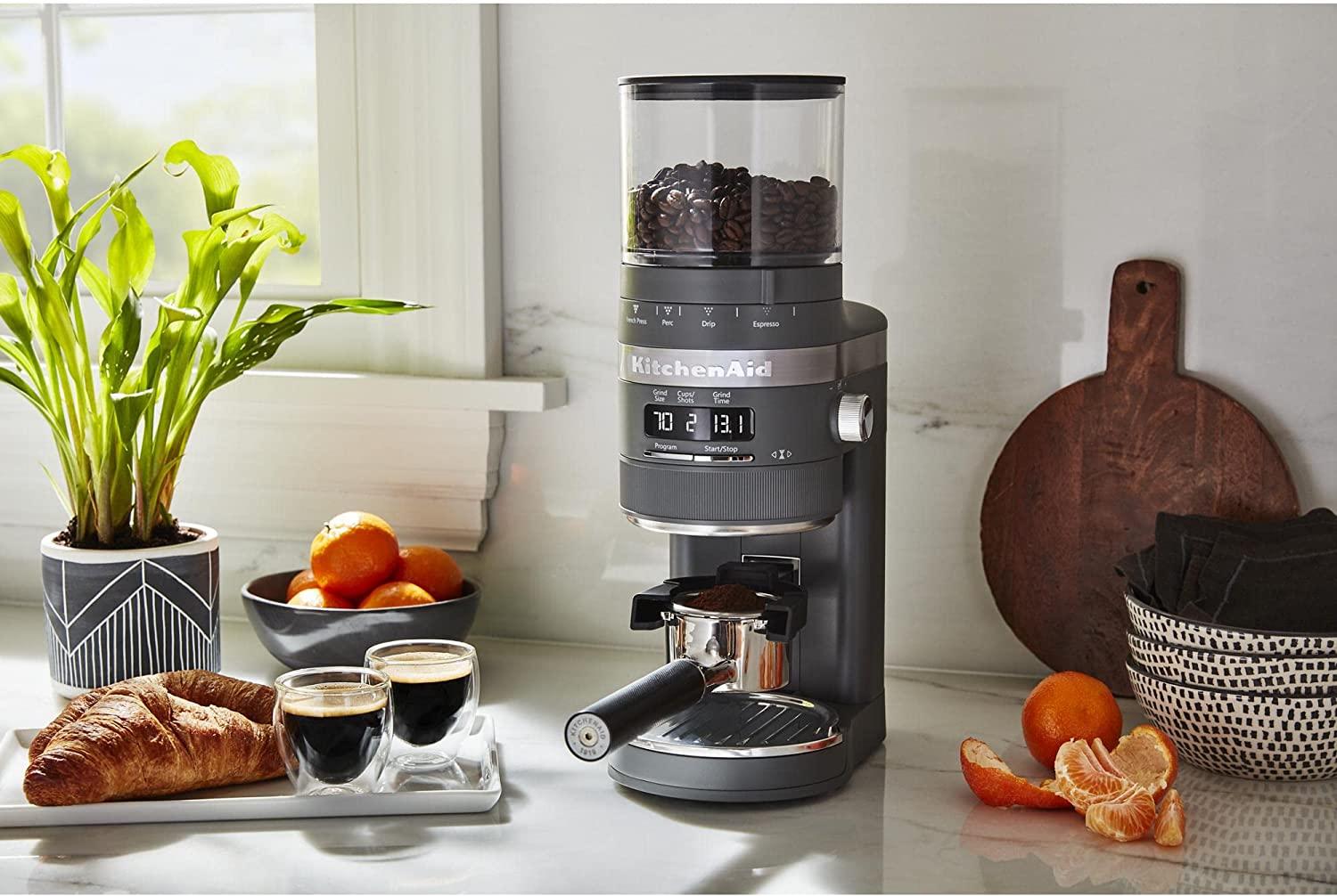 KitchenAid Burr Coffee Grinder - KCG8433, Charcoal Grey, 10 Oz
